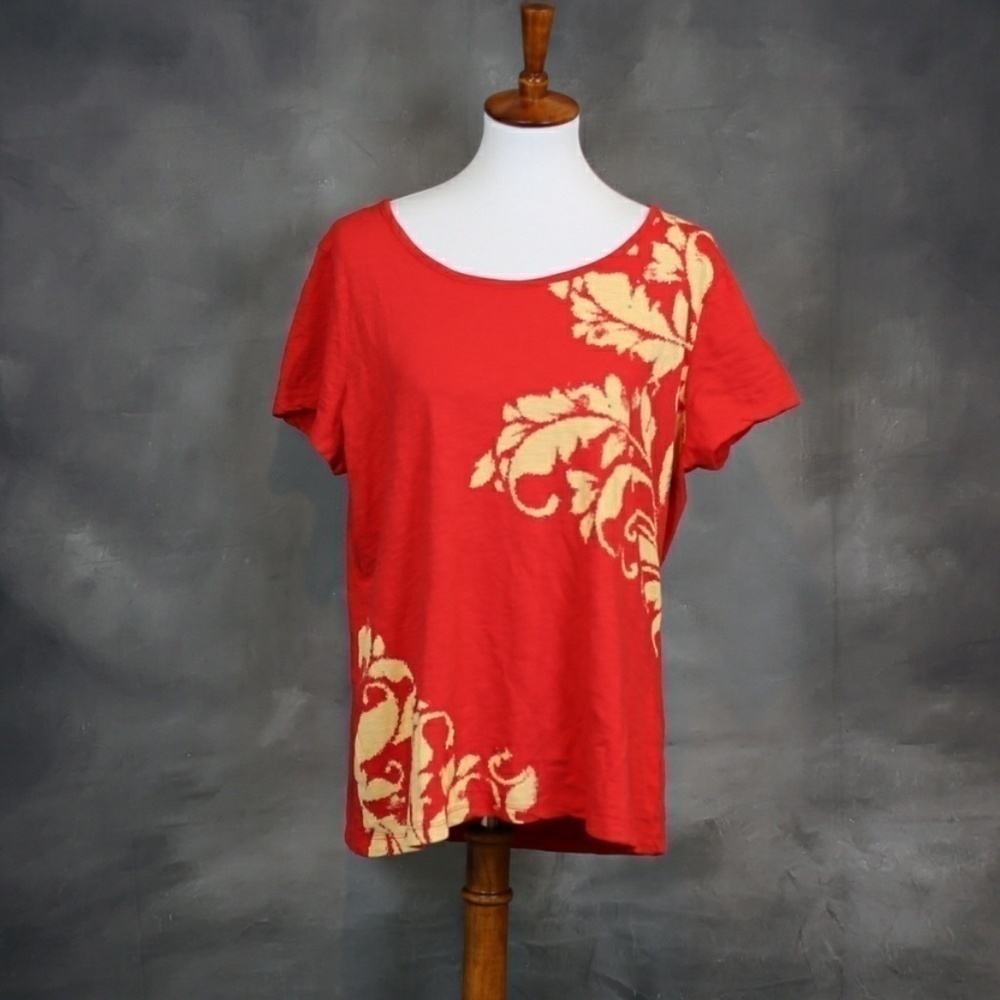 St. John's Bay vibrant orange cotton t-shirt XL